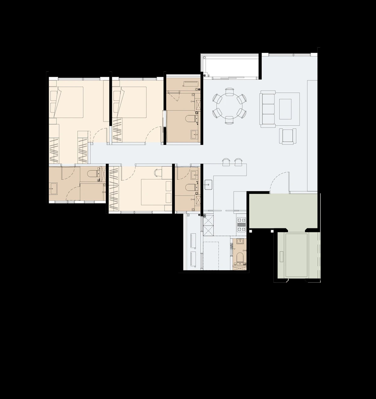 Type B1 floor plan