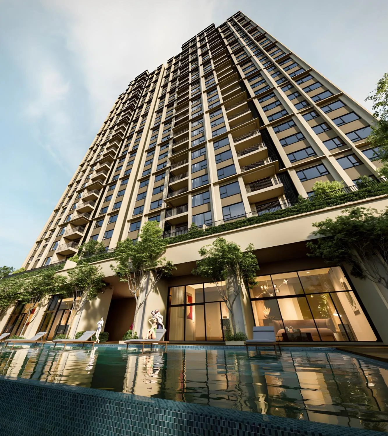 Facade and facilities deck, Accent Petaling Jaya